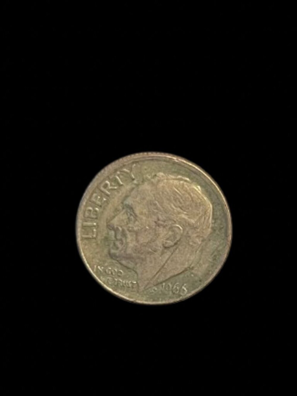1966 No Mint Mark Dime